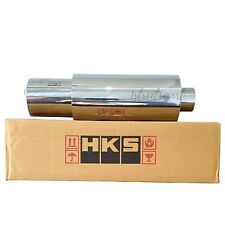Hks Hi-power Universal Single Exhaust Muffler Inlet 2.5 Outlet 4.0 In Fast Ship
