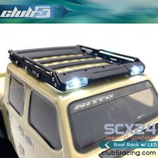 Roof Rack W Led Spot Light For Axial Scx24 Jeep Gladiator