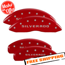 Mgp 14005ssilrd Gloss Red Caliper Covers For 14-18 Chevy Silverado 1500