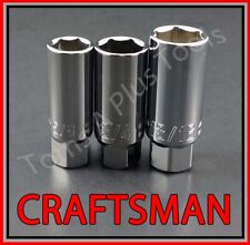 Craftsman Hand Tools 3pc 38 Spark Plug Ratchet Wrench Socket Set 58 34 1316
