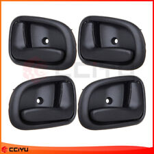 4pcs Inside Front Rear Left Right For 93-97 Toyota Corolla Door Handle Black
