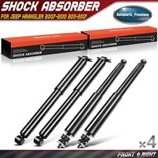4pcs Front And Rear Shock Absorbers For Jeep Wrangler 07-17 Wrangler Jk 2018 4wd