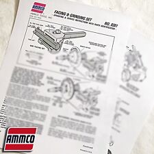 Ammco 9381 Facing Grinding Set Operation Parts Manual Data Sheet