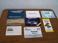 Original 1983 Amc Jeep Renault Alliance Owners Manual Plus Extras