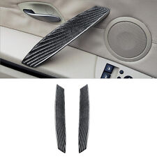 2pcs Carbon Fiber Interior Front Door Pull Cover Trim For Bmw Z4 E85 2003-2008
