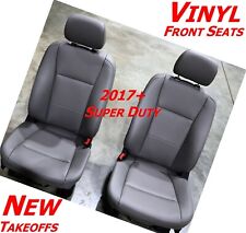 Ford Super Duty Front Bucket Seats Grey Oem Vinyl Seat Oe Factory Replacement Sd