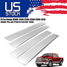 For Dodge Ram 1500 2500 3500 Crewquad Cab Pillar Post Trim Cover Chrome 200918