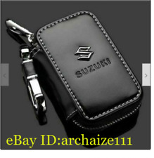 Leather Cowhide Car Key Holder Keychain Ring Case Bag Gift Fit For Universal