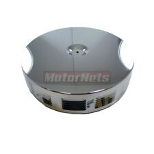 14 Round Louvered Chrome Air Cleaner Top Lid Only Street Hot Rat Rod Chevy Ford