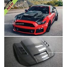 For Ford Mustang 15-23 Real Carbon Fiber Bodykits Engine Hood Panel Bonnet Cover
