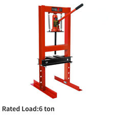 Hydraulic 6 Ton H-frame Garage Floor Adjustable Shop Press W Plates Usa Stock