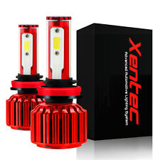 Xentec 120w 12800lm Led Kit Lights Bulbs Color 6k 6000k For H8 H9 H11 Size Hid