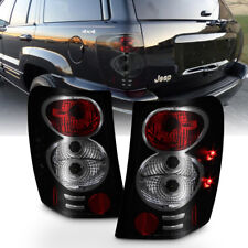 Black Smoke 1999-2004 Jeep Grand Cherokee Tail Lights Brake Lamps Set Leftright