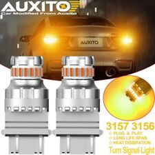 Auxito 2x Anti Hyper Flash Led 3157 3156 Amber Indicator Turn Signal Light Bulb