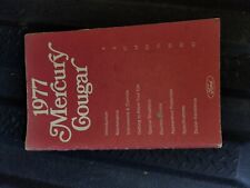 1977 Mercury Cougar Owners Manual