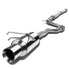 Fit 94-97 Accord Cd 4cyl 4 Rolled Muffler Tip Stainless Racing Catback Exhaust