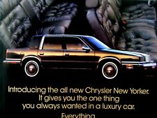 1988 Chrysler New Yorker Vintage All New Original Print Ad 8.5 X 11