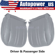 For 03-14 Chevy Express Driver Passenger Side Leather Bottom Seat Cover Gray