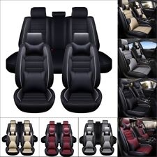 For Jeep Car Seat Covers Leather Front Rear Full Set Protector 5-seat Cushion