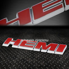 For Chrysler Hemi Metal Bumper Trunk Grill Emblem Decal Logo Badge Chrome Red