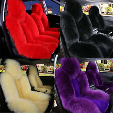 Simulation Australian Sheepskin Fur Car Front Seat Cover Cushion Mat Long Wool