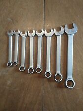 Vintage Indestro Combination Wrench Set Usa Metric 8 Pc