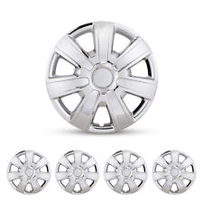 14 Set Of 4 Chrome Wheel Covers Full Rim Snap On Hubcaps For R14 Replacement