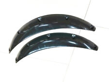 Black 2x Car Wheel Eyebrow Arch Trim Lips Fender Flares Scratch Proof Protector
