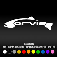 7 Orvis Fly Fishing Rod Car Laptop Window Bumper Diecut Vinyl Decal Sticker
