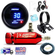 Manual Boost Controller Kit Red Turbo Mbc 0-30psi With Boost Gauge Mount