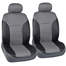 Motor Trend Fitted Seat Covers For Ford Mustang Gray Black 2 Tone Pu Leather