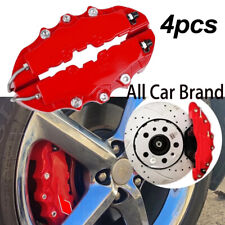 4pcsset Red Universal Disc Brake Caliper Covers Front Rear Car Accessories Kit