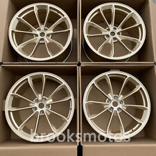 20 Gold Gt4 Style Forged Wheels Rims Fit 2016 Porsche 718 Cayman 982 20x8.511