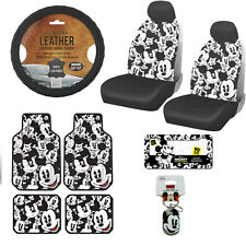 13pc Disney Mickey Mouse Car Truck Floor Mats Seat Covers Steering Wheel Cover