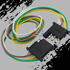4-pin Plug Trailer Light Wiring Harness Extension Flat Wire Connector 2ft 24