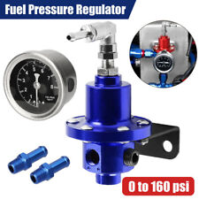 Universal Adjustable Car Fuel Pressure Regulator With Oil Gauge Kit 0-160 Psi