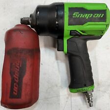 Snap On Pt850g Pneumatic Air Impact Wrench Gun 12 Drive Green With Cover