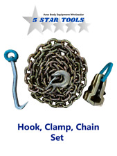 New Chain Clamp Hook Set Clamp Auto Body Frame Machine Repair Pulling Clamp