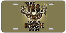 Funny Hunting Deer Buck Rack Man Custom License Plate Auto Tag