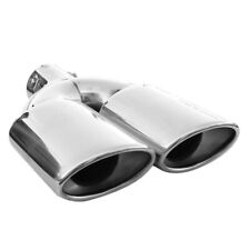Twin Exhaust Tip Trim Pipe Muffler For Mercedes Benz E Class W210 W211 W212 W213