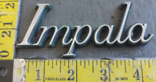 Vintage Chevrolet Impala Script Plastic Emblem 4750