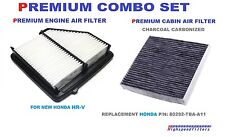 Premium Combo Set Air Filter Charcoal Cabin Filter For 2016 - 2022 Honda Hrv