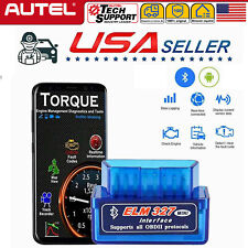 Elm327 Obd2 Code Reader Bluetooth Auto Interface Adapter Diagnostic For Android