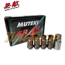 Muteki Sr48 4 Wheels Lock Lug Nuts Set 12x1.5 1.5 Acorn Rims Open End Ti-c H