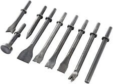 Pneumatic Chisel Set 9pcs Air Hammer Punch Chipping Bits Auto Tools Heavy Duty