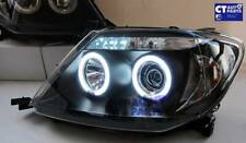 Black Ccfl Angel-eyes Projector Head Lights For 05-10 Toyota Hilux Sr5 Ute
