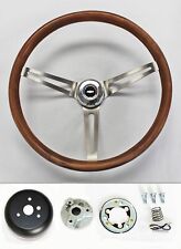 1967 1968 Chevelle El Camino Nova 15 Real Wood Grip Steering Wheel Rwb Bowtie