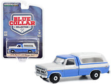 1975 Ford F-100 Ranger Xlt Pickup Truck With Camper Shell Wind Blue And