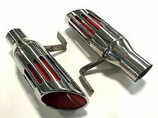 71-74 B-body Mopar Chargerroad Runner Short Slotted Exhaust Tips 2.25 Id Inlet