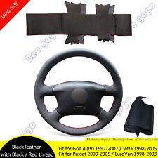 Diy Pu Leather Steering Wheel Cover For Volkswagen Vw Passat Jetta Eurovan Golf